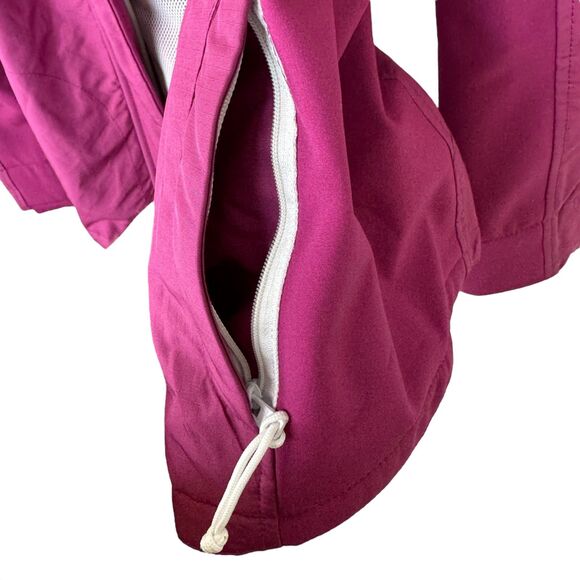 Hollister Pink All Weather Jacket with hood Light weight slim fit Size Small - Picture 9 of 16